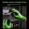 Electrician Insulated Work Gloves 1000V 400V Waterproof Non-slip Breathable for Electrical Testing Operation