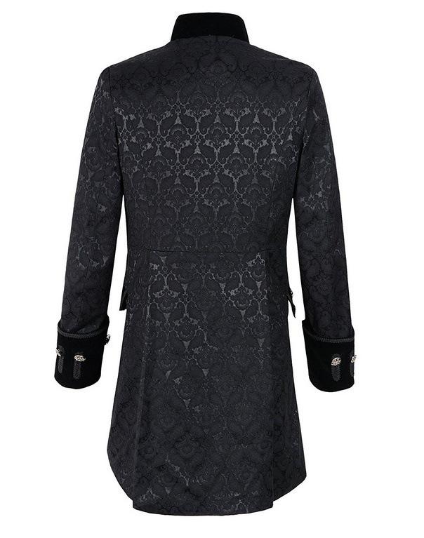 Men's Steampunk Medieval Jacket Pirate Viking Renaissance Costume Formal Tailcoat Gothic Victorian Halloween Tuxedo Coats