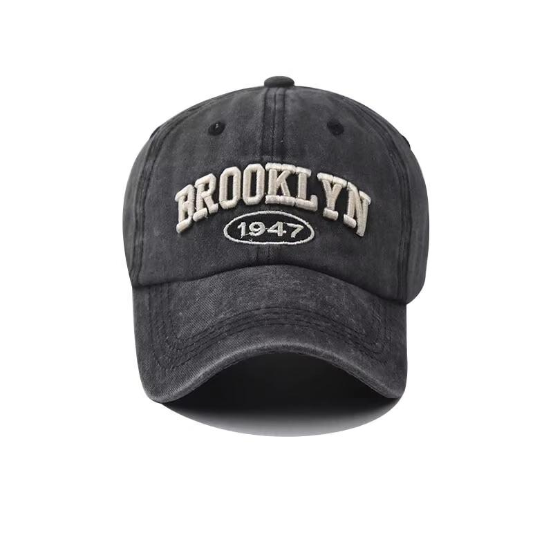 High Embroidery Snapback Hat for Men Vintage Black Green Washed Baseball Caps for Women