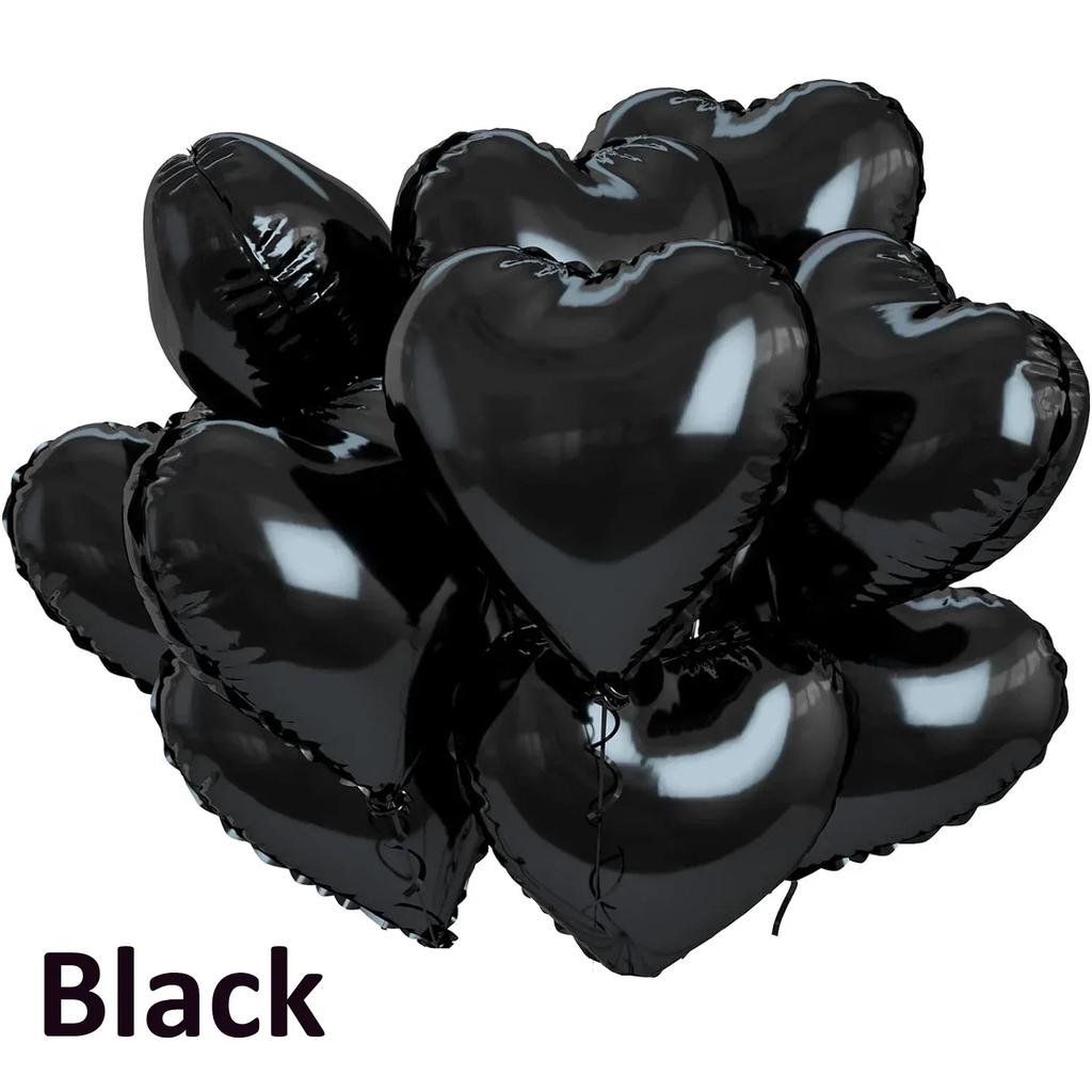 20/5pcs Heart Foil Balloon Mirror Aluminum Helium Balloon Globos for Kids Baby Shower Birthday Party Decoration Wedding Supplies