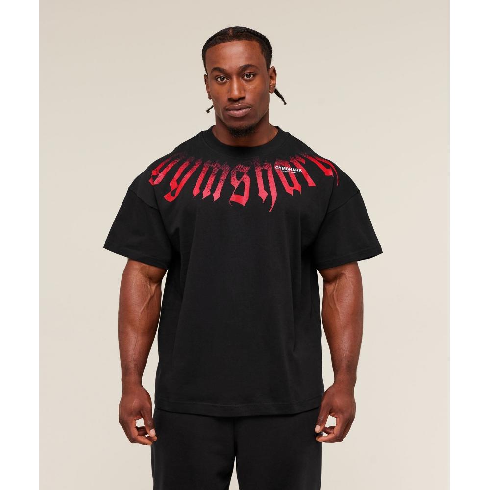 Gymshark Fade Graphic T shirT Gs Black A4c1v Bb2j