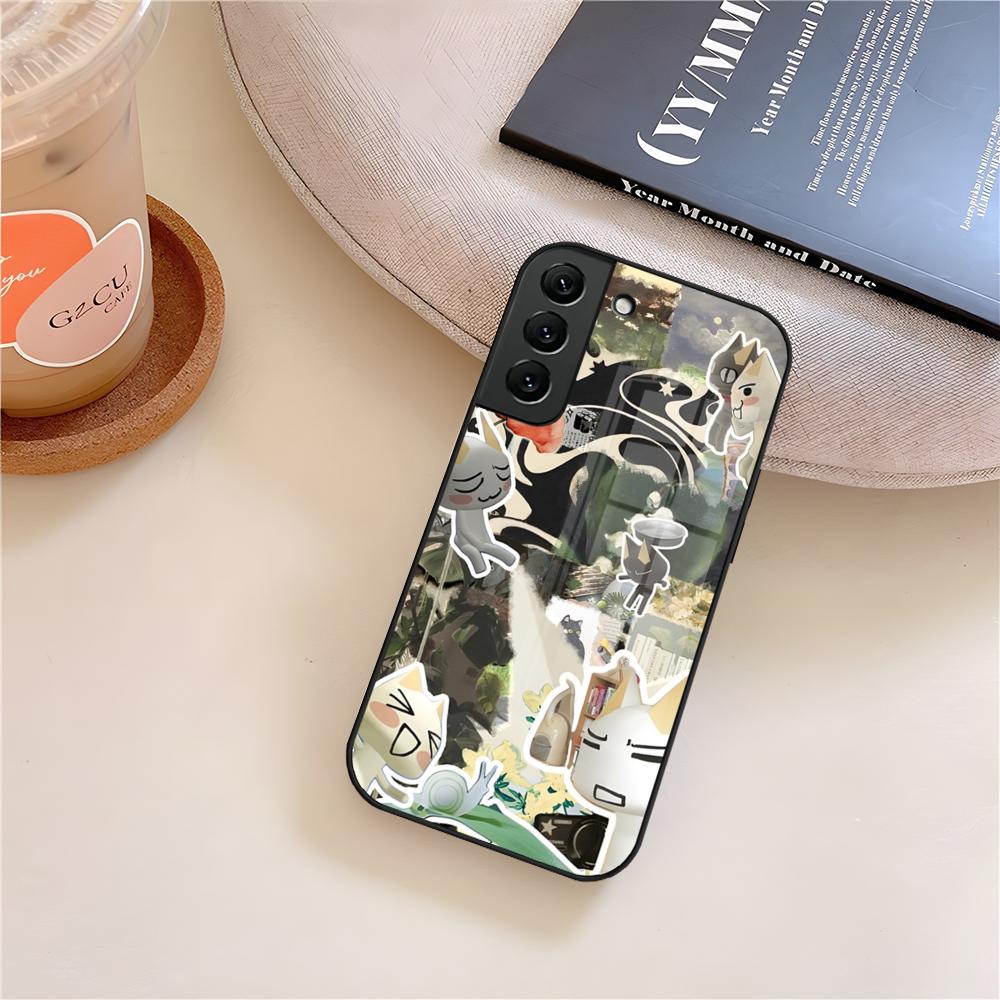 Cartoon Inoue Toro Cute Phone Case Glass For Samsung Galaxy S25 S23 S24 S21 S22 S20 Ultra Fe Plus A15 A14 Cover