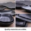 Oval black plate jewelry tray key dressing table decorative plate keyfood decorative