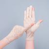 1Pair Gloves Outdoor Driving Breathable Lace Non-slip Touch Screen Anti UV Wave Point Sunscreen Nylon