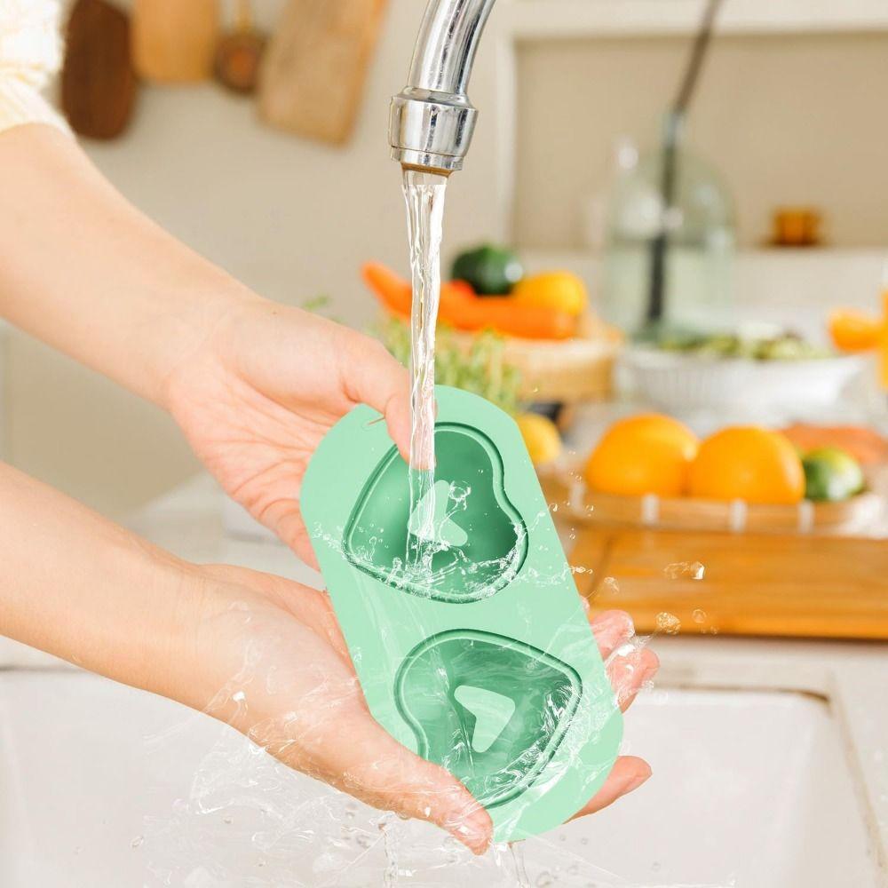 DIY Silicone Baking Pan 2-Cavity Cake Mold Non-Stick Doughnut Baking Mold Dessert