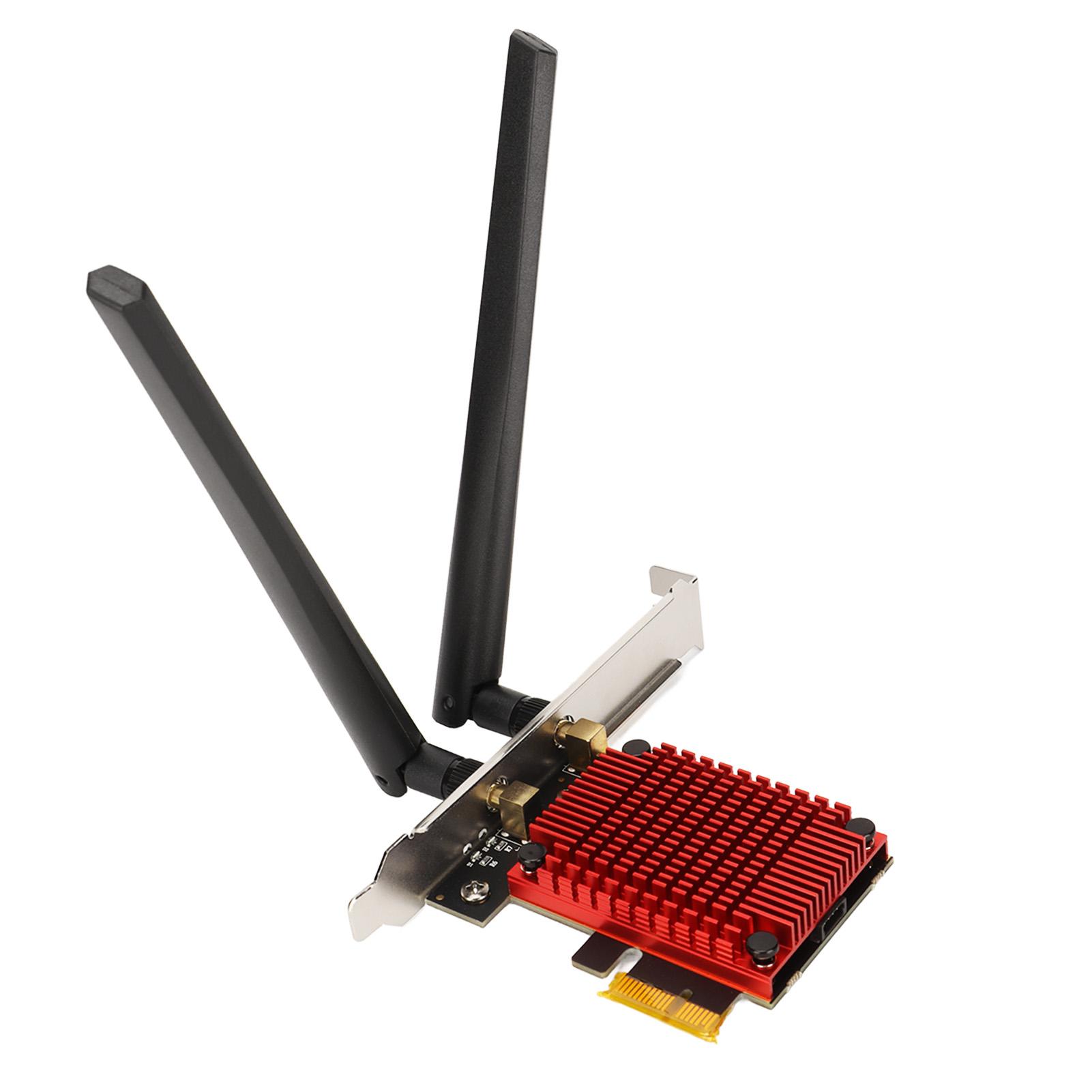 

PCIe Wifi Card AC68 6dBi Antenna 2.4G 5G Dual Band Fast Stable Transmission Wireless Network Card