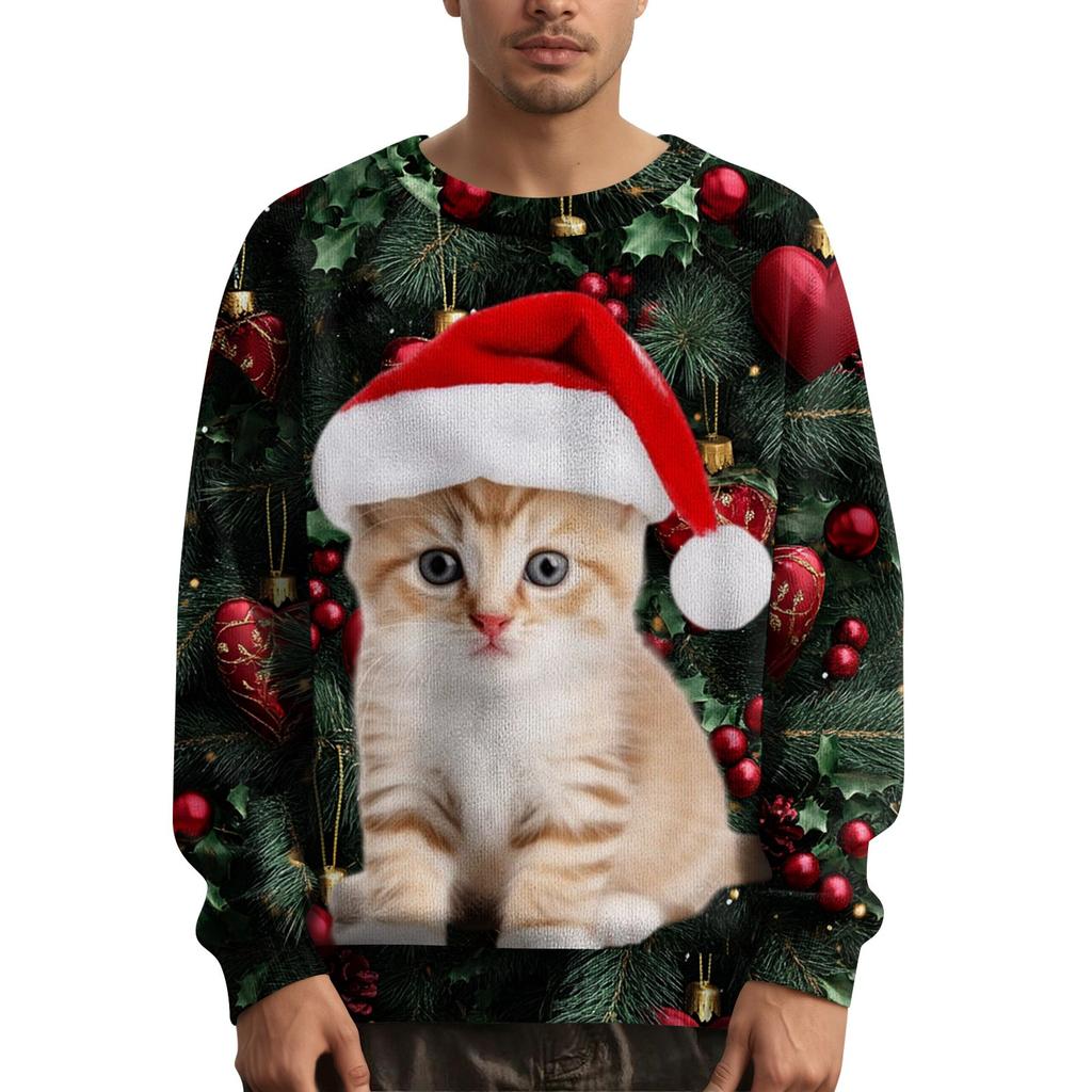 Men's Christmas Printed Collar Sweater