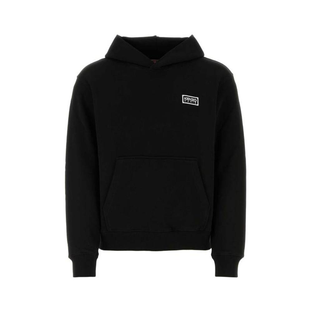 KENZO Logo Embroidered Drawstring Hoodie FE55SW1824MG-99