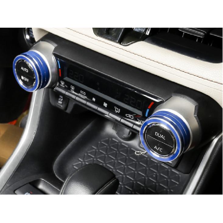 For Toyota RAV4 - Air Condition Knob Button Ring Cover Blue Decor