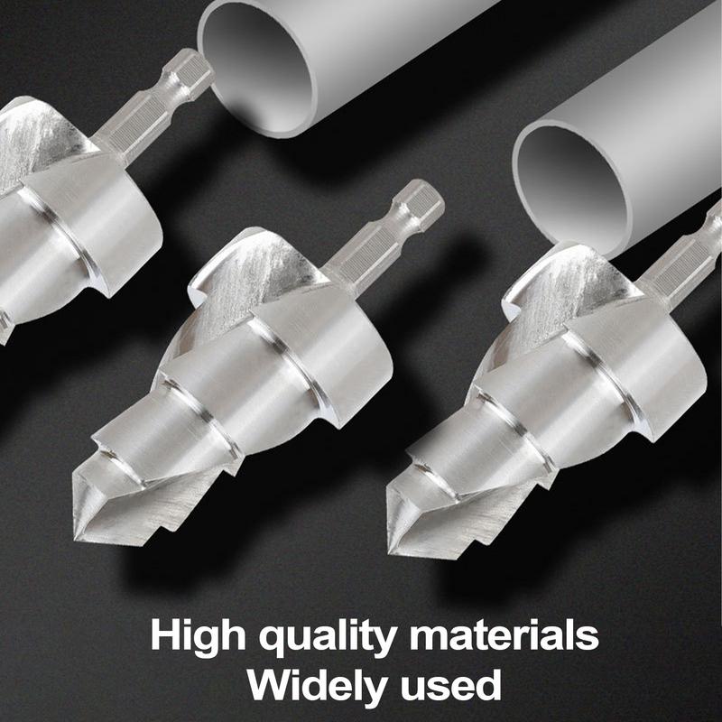 Step Bit Water Pipe Lifting Drill Bits With Hexagonal Shank Pipe Expander Drill Connection Tool For Water Pipe Tube Repair