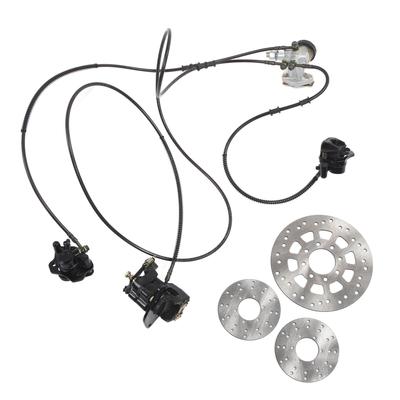 Huvudcylinderkit för bromsar Hydrauliskt skivbromsset med 3 bromsskivor för 150CC Go-kart ATV
