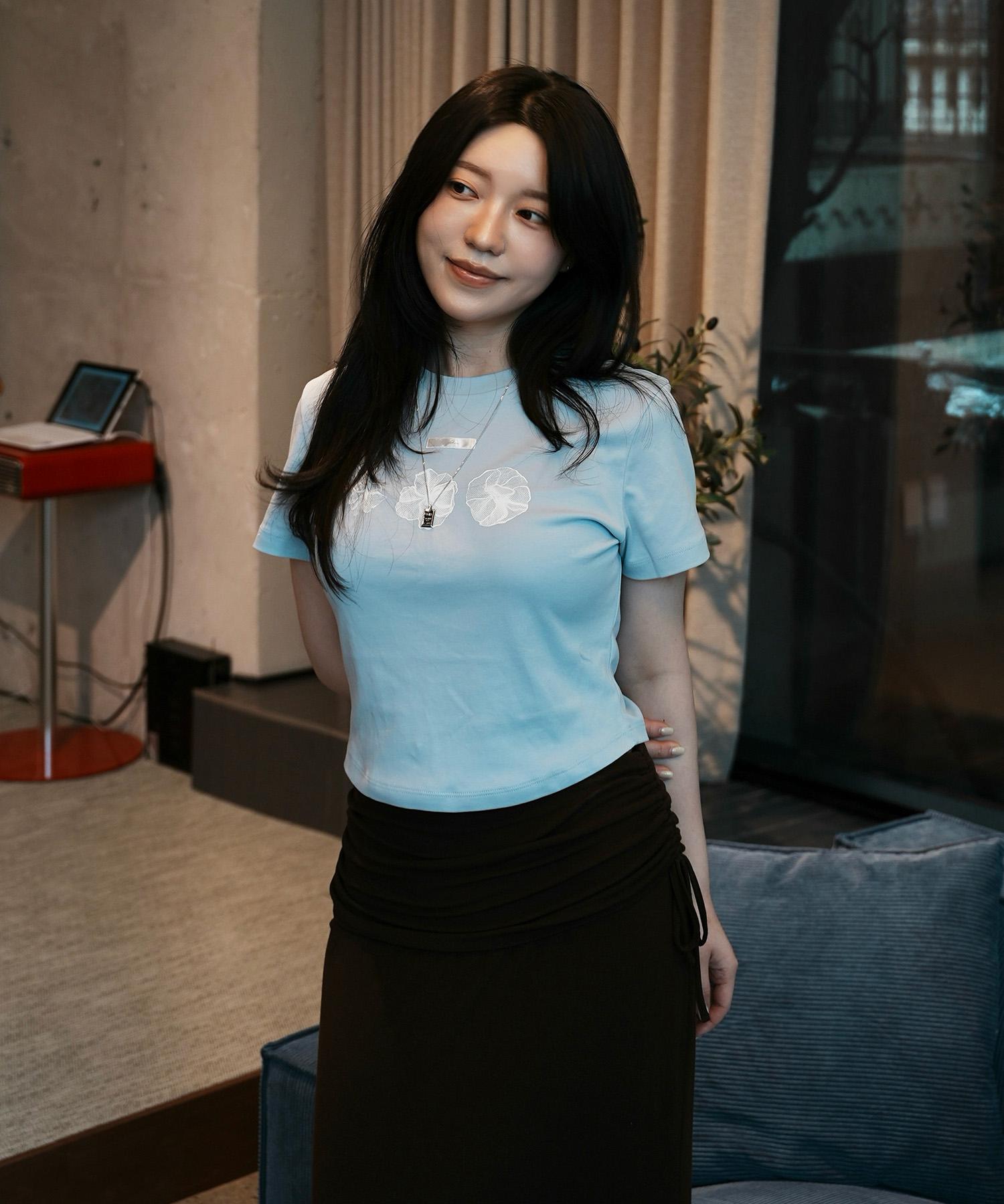 Футболка Sk серии T Maker Flower Sk (Sky Blue)/90