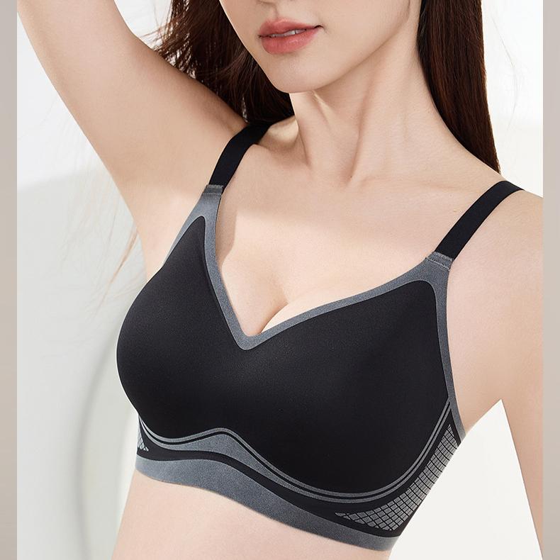 Unsichtbarer BH für Damen Weicher Stütz-Sammel-BH für Damen Anti-Hänge-BH Push-Up-BH