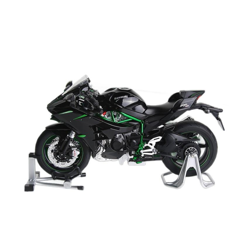 

Spray 1/9 Kawasaki H2R H2 Ninja Alloy Metal Diecast Motorcycle Model Ideal Boys Children Toy Birthday Gift Home Trendy Ornament чёрный