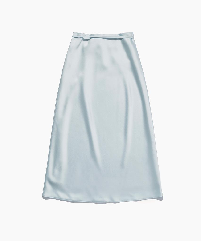 Tudment Satin Long Skirt Mint