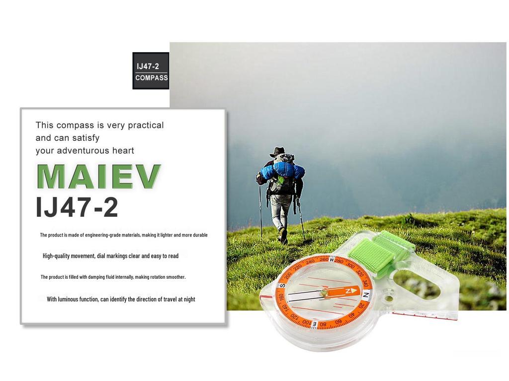 Introducing the IJ47-2 Thumb Compass: Professional-Grade Map Scale Compass for Outdoor and Teaching Use.