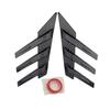 Carbon Fiber Look Rear Triangle Louver Window Sticker Side Spoiler Splitter Trim