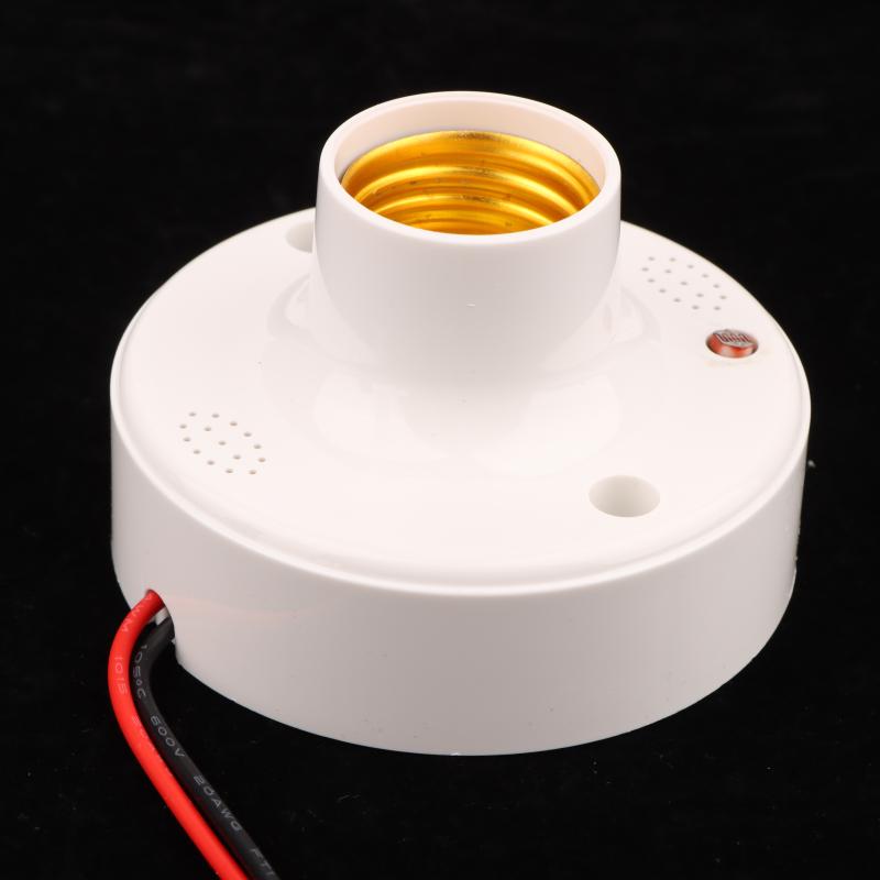 1 Piece E27 Screw Led Bulb Holder Sound Light Control Sensor Lamp Base Delay Switch Ac220V Light Socket Adapter
