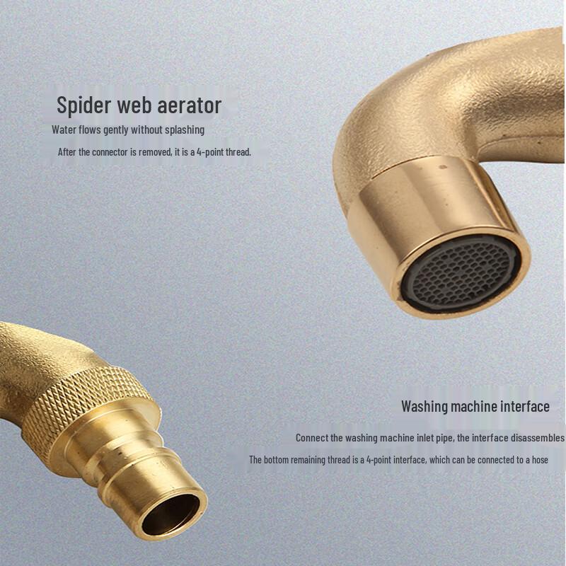 WDOFS Solid Brass Outdoor Anti-Freeze Utility Faucet