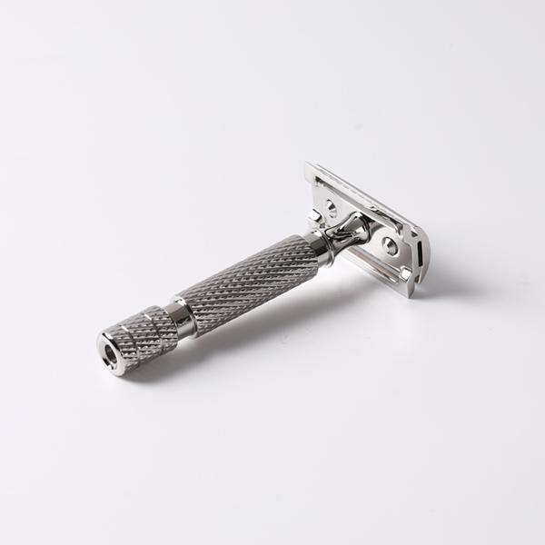 Yaqi PILOT Sicherheitsrasierer aus Edelstahl für Damen und Herren, Doppelklingen-Rasierer, Rasierklingen aus Edelstahl