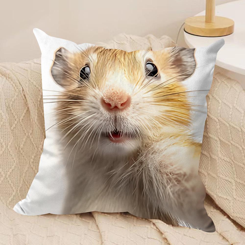 

Fun animal selfies Cushion Cover Soft Plush Fabric DoubleSided Printed Cushion Covers for All Seasons Modern HomeDecor Gift 30x30cm
