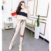 Suit Women's Autumn and Winter Fashion Small Fresh Loose High-waisted Sweatshirt Women's Thickened and Velvet Sports Two-piece Set