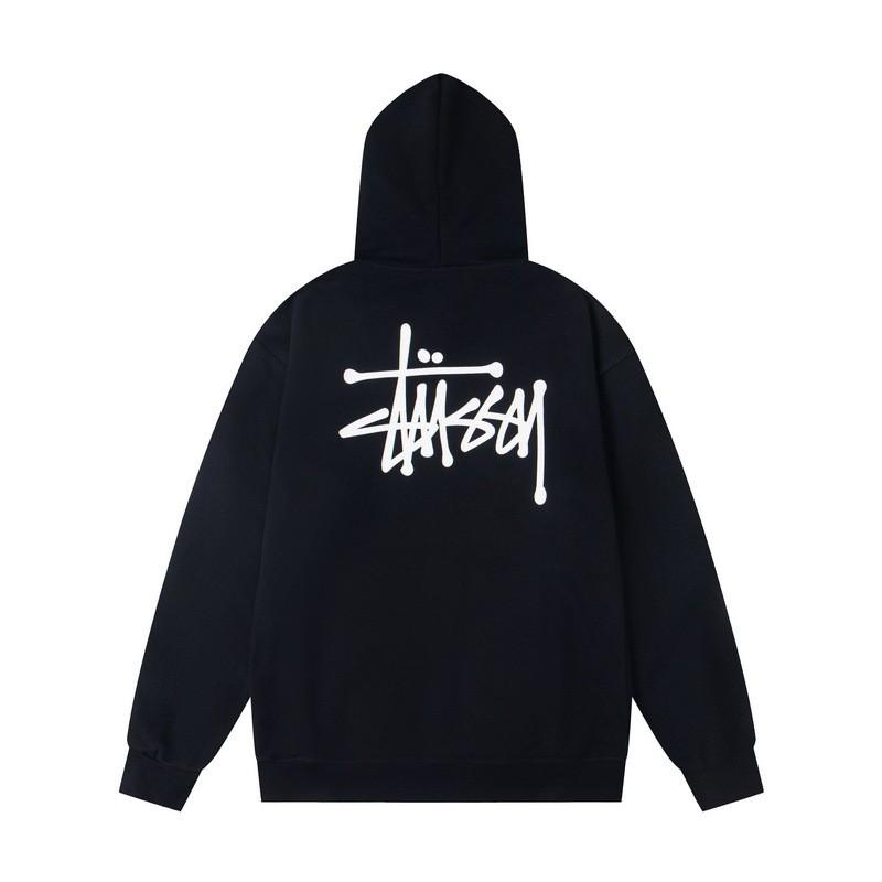 Unisex hettegenser med glidelås og trykkdesign Oversized passform Høst Kasualklær Tenåringer Voksne
