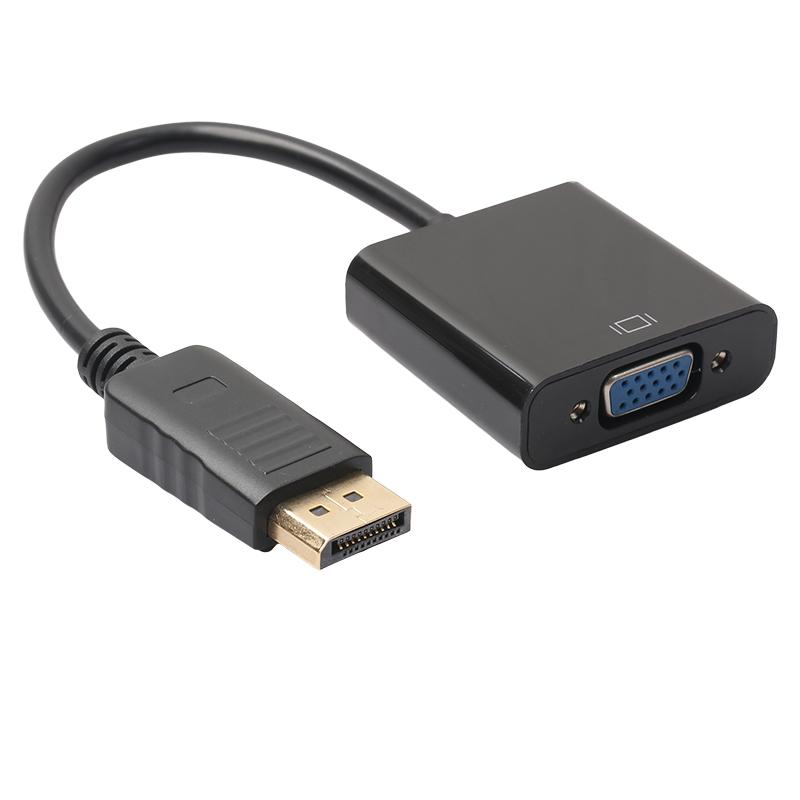 DisplayPort DP Male To VGA Female Video Converter Adapter Cable for PC Laptop TV 20CM