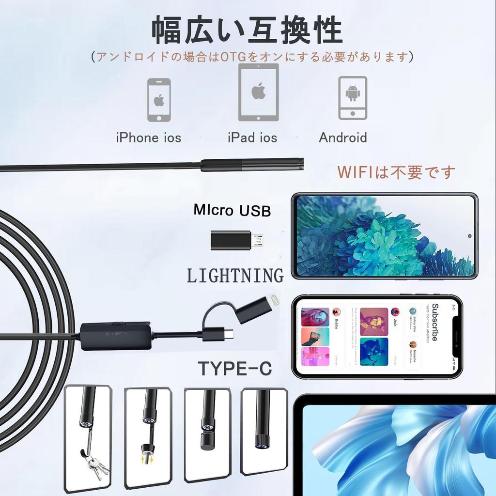 5mm Ultra-Fine Fiberscope Endoscope Camera 3.5 Megapixels Waterproof Industrial Endoscope