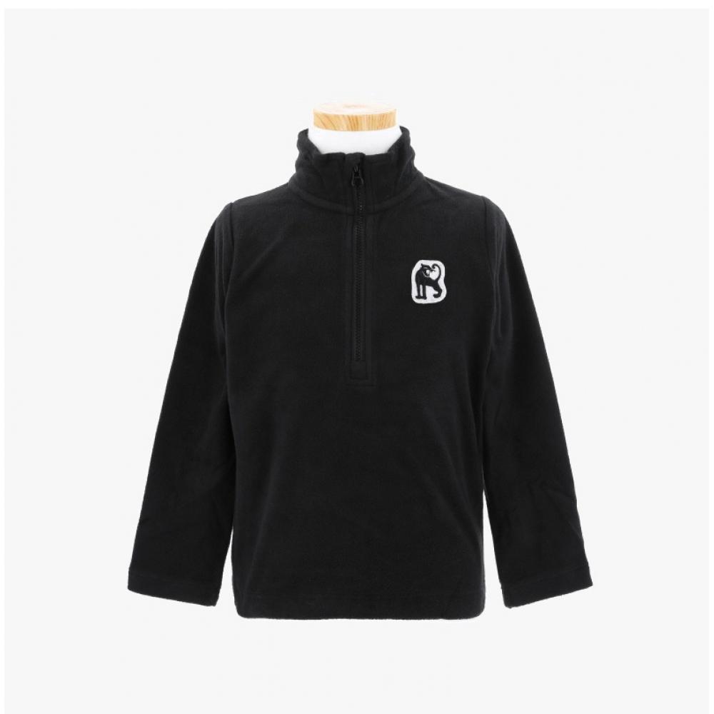 Mini Rodini 1100012199  MicroFleece Zip Ls Tee  Micro Fleece Half Zip Up Kids Long Sleeve Tee