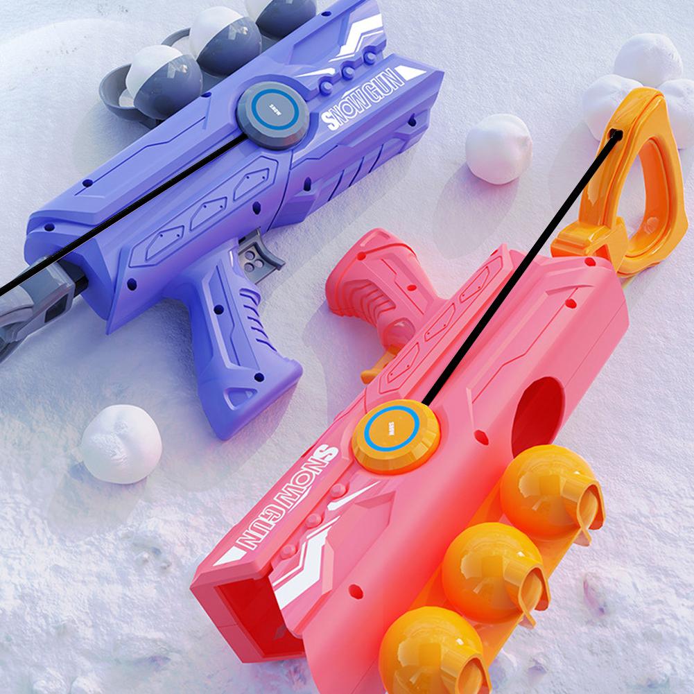 Kids Snowball Guns Snowball Launcher Winter Fun Snowball Fight Toy Outdoor Snow Play Toy Suitable For Multiplayer Interaction