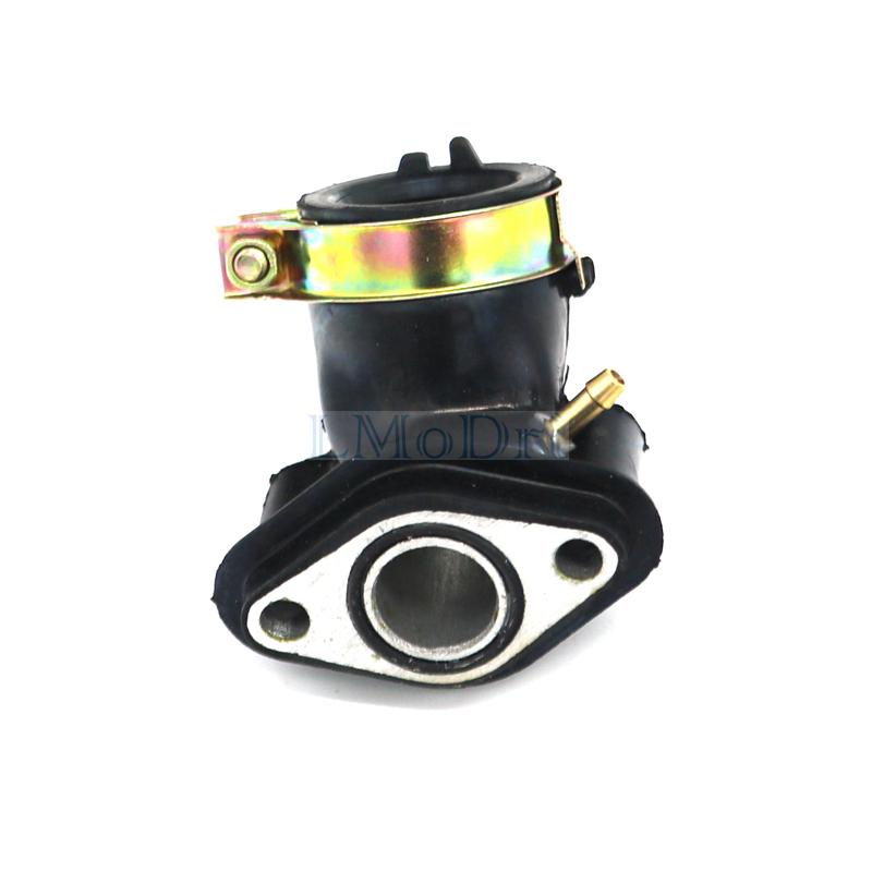 LMoDri Motorcycle Intake Pipe Moped Scooter GY6 50-80cc Inlet Manifold Carburetor