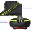 Black and Green Bike Seat PU Leather Bike Saddle Durable Bike Seat Cushion  Exercise Bike