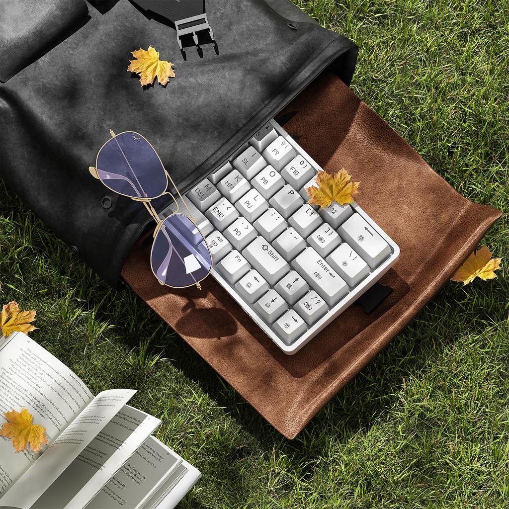 Dierya DK63 Wireless Gaming Mechanical Blue Switch Mechanical RGB Full Key English Compatible Blue Keyboard, Bluetooth/2.4G/Wired Connection,