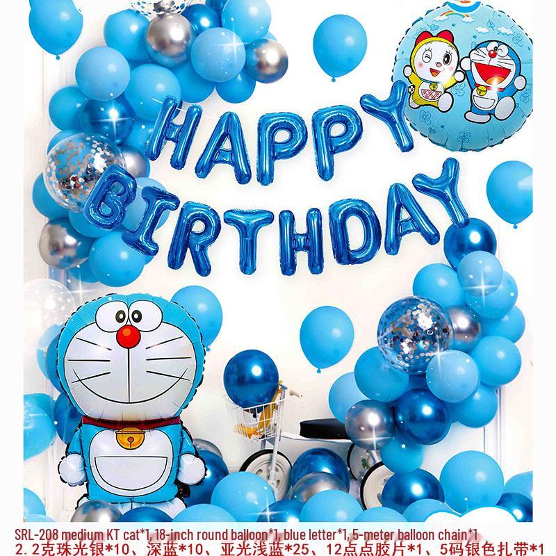 Geburtstagsdeko Ballon-Set für Kinder - Themen-Hintergrund mit Folienballons