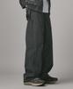 Beodeonteu Utility Side Big Pocket Wide Pants [Charcoal]