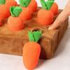 Dog Snuffle Mat Carrot Snuffle Mat for Dogs Cats Puzzle Toy with 9 Carrots for Small Medium Large Interactive Pet Stress Relief