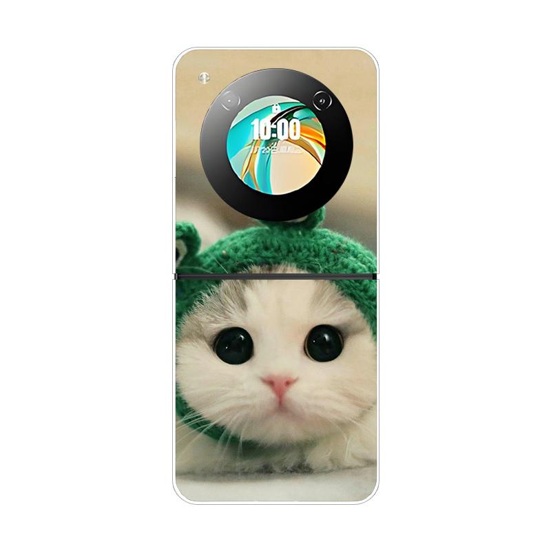 Pro ZTE Libero Flip Pouzdro Módní Roztomilý Kreslený Průhledné PC Tvrdá Skořepina Pouzdro na Telefon Pro ZTE Nubia Flip Flip2 Pouzdra Průhledné Fundas