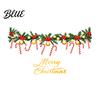 Versatile Home Party Decorations Merry Christmas Window Clings Cute Garland Stickers with Candy Canes Balls Berries Clings Decals for Glass,