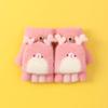 New Xuehuaxiu Children's Gloves To Keep Warm Kindergarten Baby Cute Cartoon Flip Knitted Gloves Wholesale