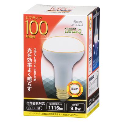 OHM LED Bulb, Reflector Type, E26, 100W Equivalent, Warm White, LDR10L-W A9 06-0791