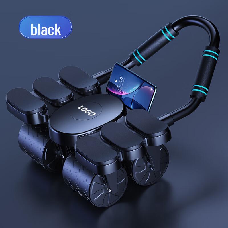 Smart 4-Wheel Abdominal Roller with Elbow Support