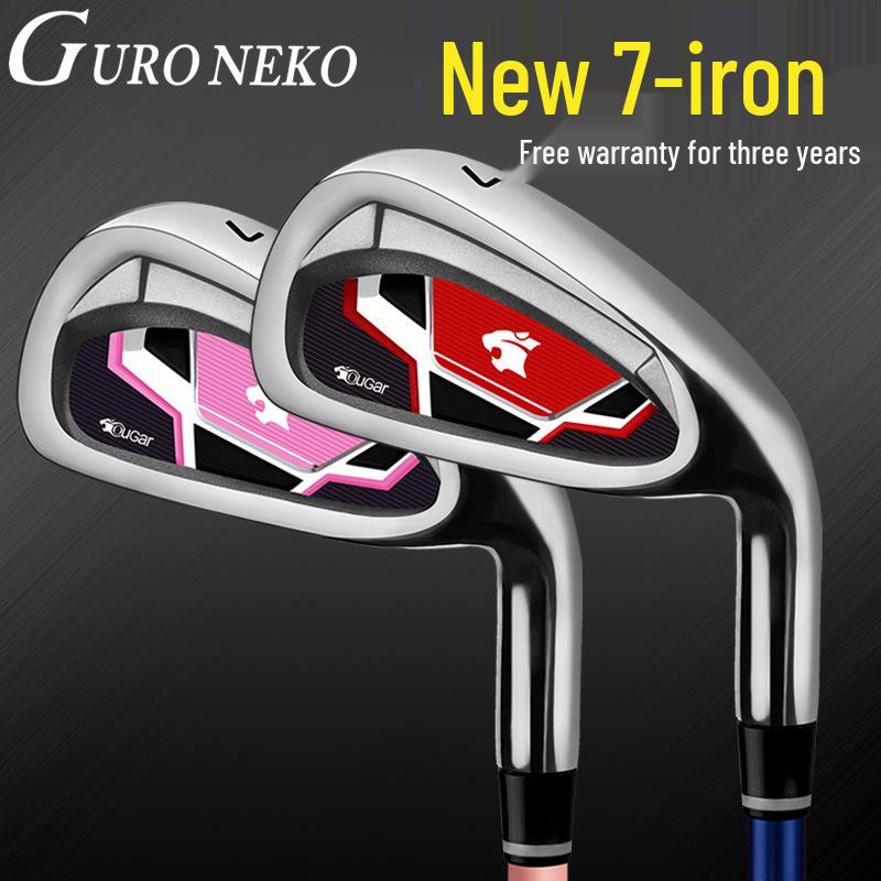 Beginner 7 Iron Golf Club with Carbon Shaft for Men and Women – Portable Practice Club