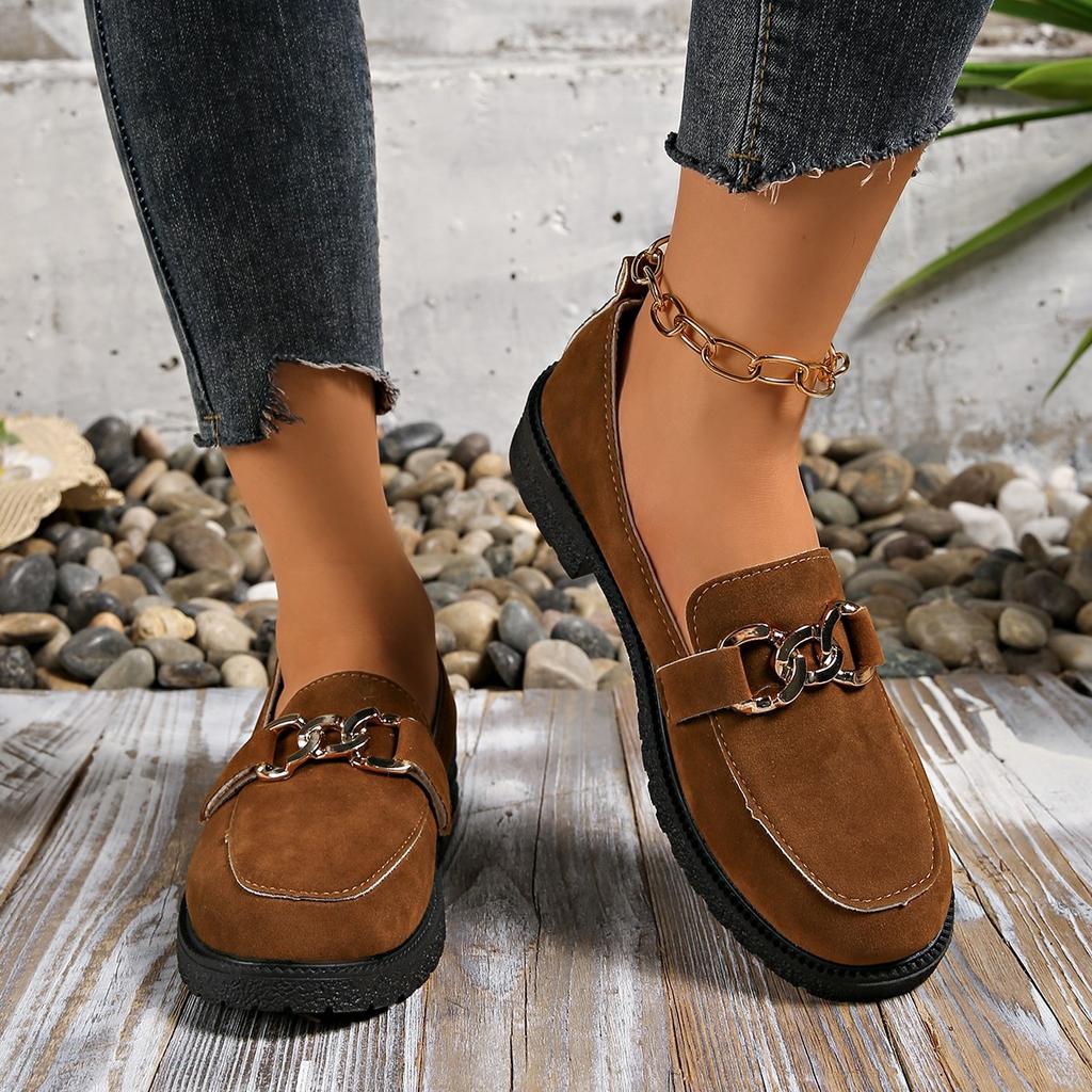 Women's Shoes Foreign Trade British Style Small Leather Shoes Women's 2025 New Thick Heel Round Head Single Shoes Women's Shoes Platform Shoes Spr