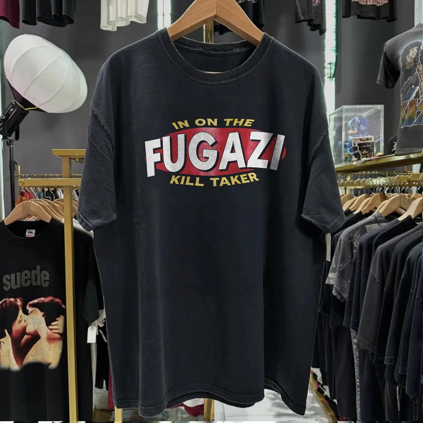 90s Fugazi In On the Kill Taker Washed T-Shirt Black L M