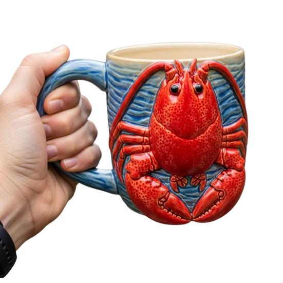 325ml Hrnek na kávu s 3D mořskými živočichy Ručně vyráběný pryskyřičný hrnek se skulpturou velryby/delfína/žraloka/želvy Nádobí s mořskou tématikou pro milovníka moře jako dárek