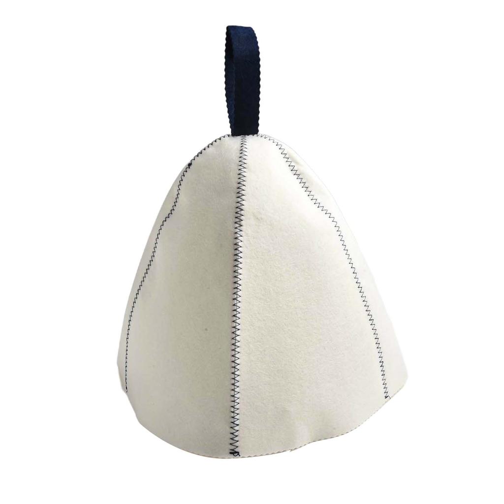 1pc 23x35cm Wool Felt Sauna Hat Hair Head Protection Anti Heat Spa Sauna Hat Cleaning Cap Keep Warm Sauna Hat Bathroom Parts