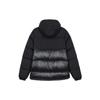 Adidas Originals Solid Color Embroidered Logo Zip Hooded Down Jacket Men Outerwear Black HL9181