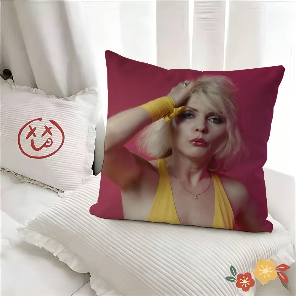 Pc Punk Rock Band BBlondie Pillow Case Fashion Square Pillowcase Bedroom Sofa Room Ins Decoration Leisure