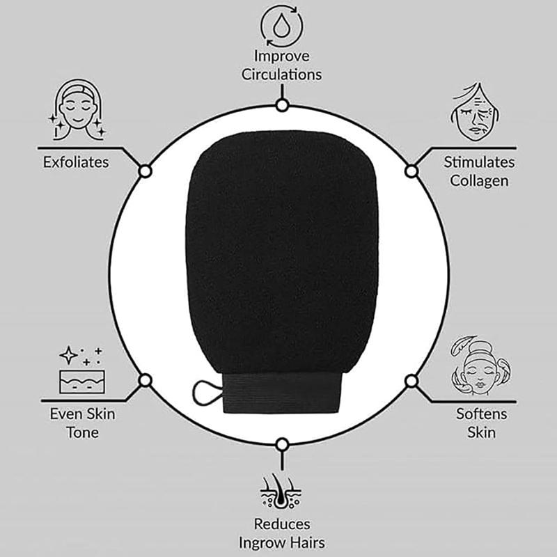 5 X Silkify Exfoliating Glove Silk Exfoliating Gloves, Body Exfoliator Tool Shower Mitt Dead Skin Exfoliating Mitt